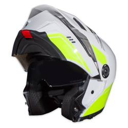 Simpson Motorcycle - Simpson Motorcycle JBDWYXL Journey Bandit X-Large Motorcycle Helmet Yellow/White - Image 4
