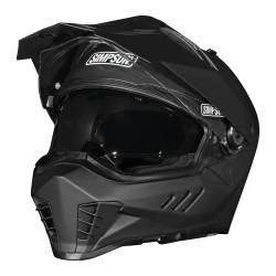 Simpson Motorcycle - Simpson Motorcycle XB3XS Xcursion Bandit X-Small Motorcycle Helmet Flat Black - Image 3