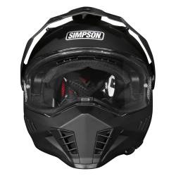 Simpson Motorcycle - Simpson Motorcycle XB3SM Xcursion Bandit Small Motorcycle Helmet Flat Black - Image 4