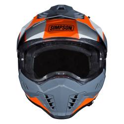 Simpson Motorcycle - Simpson Motorcycle XBBAOWLG Xcursion Bandit Large Motorcycle Helmet BC Orange - Image 4