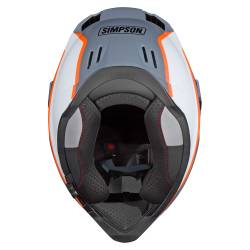 Simpson Motorcycle - Simpson Motorcycle XBBAOWLG Xcursion Bandit Large Motorcycle Helmet BC Orange - Image 8