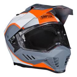 Simpson Motorcycle - Simpson Motorcycle XBBAOW2X Xcursion Bandit 2X-Large Motorcycle Helmet BC Orange - Image 5