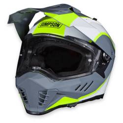 Simpson Motorcycle - Simpson Motorcycle XBBGWY2X Xcursion Bandit 2X-Large Motorcycle Helmet BC Yellow - Image 1
