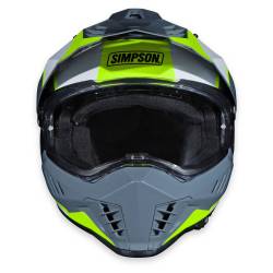 Simpson Motorcycle - Simpson Motorcycle XBBGWYMD Xcursion Bandit Medium Motorcycle Helmet BC Yellow - Image 4