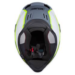 Simpson Motorcycle - Simpson Motorcycle XBBGWY2X Xcursion Bandit 2X-Large Motorcycle Helmet BC Yellow - Image 7