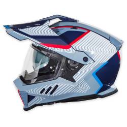 Simpson Motorcycle - Simpson Motorcycle XBMUGRLG Xcursion Bandit Large Motorcycle Helmet Mojave Blue - Image 6