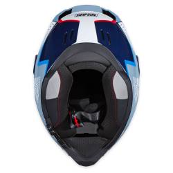 Simpson Motorcycle - Simpson Motorcycle XBMUGR2X Xcursion Bandit 2X-Large Motorcycle Helmet Blue - Image 8