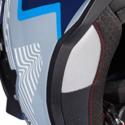 Simpson Motorcycle - Simpson Motorcycle XBMUGR2X Xcursion Bandit 2X-Large Motorcycle Helmet Blue - Image 9