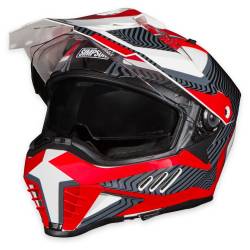 Simpson Motorcycle - Simpson Motorcycle XBMWRGLG Xcursion Bandit Large Motorcycle Helmet Mojave Red - Image 3