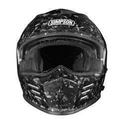 Simpson Motorcycle - Simpson Motorcycle GBDFCLG Ghost Bandit Large Motorcycle Helmet Carbon Fiber - Image 2