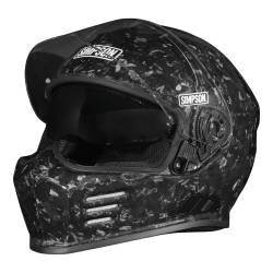 Simpson Motorcycle - Simpson Motorcycle GBDFCLG Ghost Bandit Large Motorcycle Helmet Carbon Fiber - Image 4