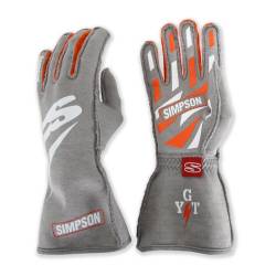 Simpson Safety - Simpson Safety ASAMD Racing Gloves Medium Alloy SFI 3.3/5 - Image 3