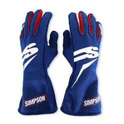 Simpson Safety - Simpson Safety ASBLG Airspeed Nomex Driving Gloves Blue White Red 3.3/5 Large - Image 1