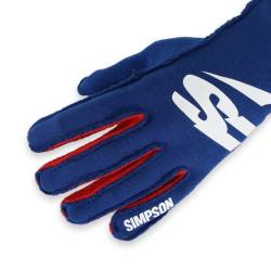 Simpson Safety - Simpson Safety ASBSM Airspeed Nomex Driving Gloves Blue White Red 3.3/5 Small - Image 5
