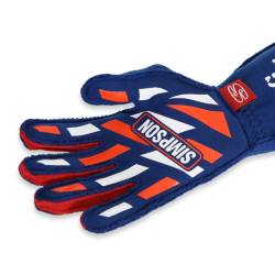 Simpson Safety - Simpson Safety ASBMD Airspeed Nomex Driving Gloves Blue White Red 3.3/5 Medium - Image 6