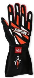 Simpson Safety - Simpson Safety ASKSM LTS AIRSPEED Small BLACK Racing Gloves - Image 3
