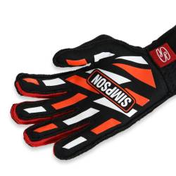 Simpson Safety - Simpson Safety ASKSM LTS AIRSPEED Small BLACK Racing Gloves - Image 6