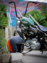 Simpson Motorcycle - Simpson Motorcycle CHOPEWXL Chopper X-Large Motorcycle Helmet Elwood - Image 8