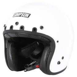 Simpson Motorcycle - Simpson Motorcycle CHOP1XL Chopper X-Large Motorcycle Helmet Gloss White - Image 1