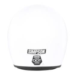 Simpson Motorcycle - Simpson Motorcycle CHOP1SM Chopper Small Motorcycle Helmet Gloss White - Image 4