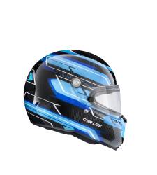 Stilo - Stilo AA0821AH5P55DBLU ST6 Karting Small Karting Helmet-Carbon Fiber/Blue - Image 4