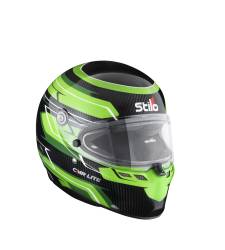 Stilo - Stilo AA0821AH5P53DGRE ST6 Karting XX-Small Karting Helmet Carbon Fiber/Green - Image 1