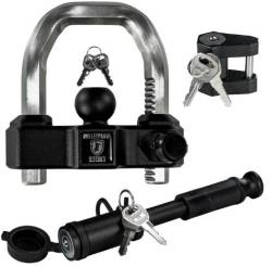 BulletProof Hitches - BulletProof Hitches BPBLACKLOCKSET Trailer Hitch Latch Lock - Image 1