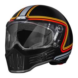 Simpson Motorcycle - Simpson Motorcycle M30XLIP2X M30 Bandit 2X-Large Motorcycle Helmet Black - Image 1
