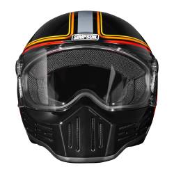 Simpson Motorcycle - Simpson Motorcycle M30SLIPLG M30 Bandit Large Motorcycle Helmet Slipline Black - Image 2