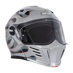 Simpson Motorcycle - Simpson Motorcycle M59WF2XL Mod Bandit X-Large Motorcycle Helmet Wildfire - Image 3