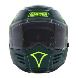 Simpson Motorcycle - Simpson Motorcycle SPB127MD Speed Bandit Medium Motorcycle Helmet Green - Image 2