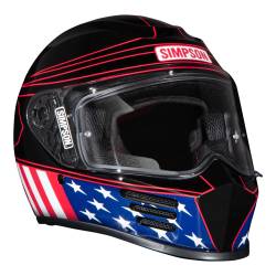 Simpson Motorcycle - Simpson Motorcycle SPBAM1XL Speed Bandit X-Large Motorcycle Helmet Black - Image 3
