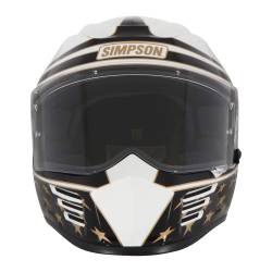 Simpson Motorcycle - Simpson Motorcycle SPBAM2XL Speed Bandit X-Large Motorcycle Helmet White - Image 2