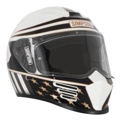 Simpson Motorcycle - Simpson Motorcycle SPBAM22X Speed Bandit 2X-Large Motorcycle Helmet White - Image 3
