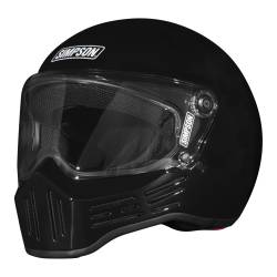 Simpson Motorcycle - Simpson Motorcycle M302XL M30 Bandit X-Large Motorcycle Helmet Gloss Black - Image 1