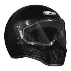 Simpson Motorcycle - Simpson Motorcycle M302MD M30 Bandit Medium Motorcycle Helmet Gloss Black - Image 3