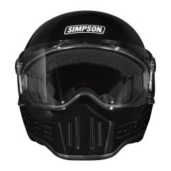 Simpson Motorcycle - Simpson Motorcycle M302LG M30 Bandit Large Motorcycle Helmet Gloss Black - Image 2