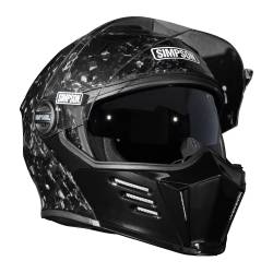 Simpson Motorcycle - Simpson Motorcycle M59FCLG Mod Bandit Large Motorcycle Helmet Forged Carbon - Image 4