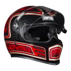 Simpson Motorcycle - Simpson Motorcycle OB3SD262X Outlaw Bandit 3 2X-Large Motorcycle Helmet Schultz - Image 4