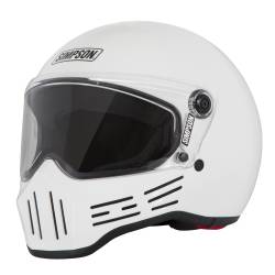 Simpson Motorcycle - Simpson Motorcycle M301SM M30 Bandit Small Motorcycle Helmet Gloss White - Image 1
