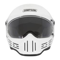 Simpson Motorcycle - Simpson Motorcycle M3012X M30 Bandit 2X-Large Motorcycle Helmet Gloss White - Image 2