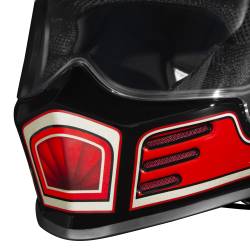 Simpson Motorcycle - Simpson Motorcycle OB3SD262X Outlaw Bandit 3 2X-Large Motorcycle Helmet Schultz - Image 7