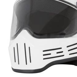 Simpson Motorcycle - Simpson Motorcycle M301MD M30 Bandit Medium Motorcycle Helmet Gloss White - Image 6