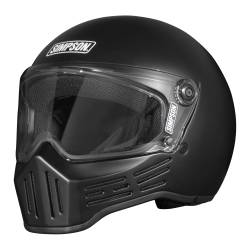 Simpson Motorcycle - Simpson Motorcycle M3032X M30 Bandit 2X-Large Motorcycle Helmet Matte Black - Image 2