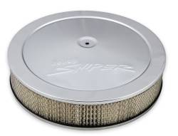 Holley Sniper EFI - Sniper 120-530 Air Cleaner Assembly 14x3 Chrome w/Paper Filter Element - Image 1