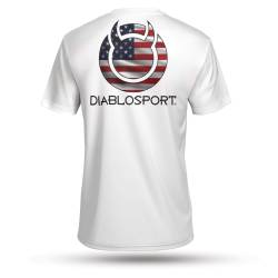 DiabloSport - Diablosport G1072 USA Flag White Medium T-Shirt - Image 2