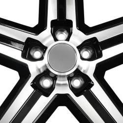 REV Wheels - REV Wheels 652MB 18x8 5x4.75 0mm Polished/Black 652MB-8834 - Image 5