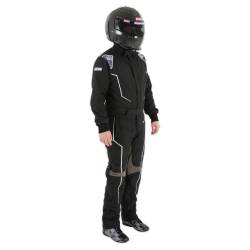 Simpson Safety - Simpson Safety HX02321 Helix Racing Suit-Large Black/Gray - Image 7