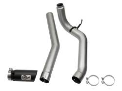 aFe Power - aFe 49-46113-B Large Bore 4" Exhaust System w/Black Tip for 16-19 Titan XD 5.0L - Image 85