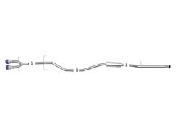 aFe Power - aFe 49-36620-L 2.5" SS Cat-Back Exhaust System for 17-20 Honda Civic Si 1.5L - Image 2